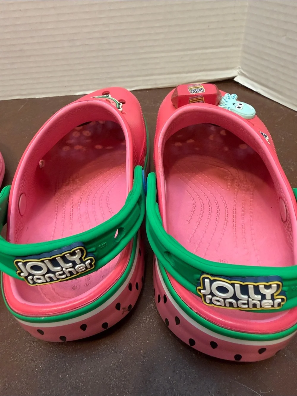Kids Crocs Classic Pink Slip-On Clogs - 2 pairs, size youth 13